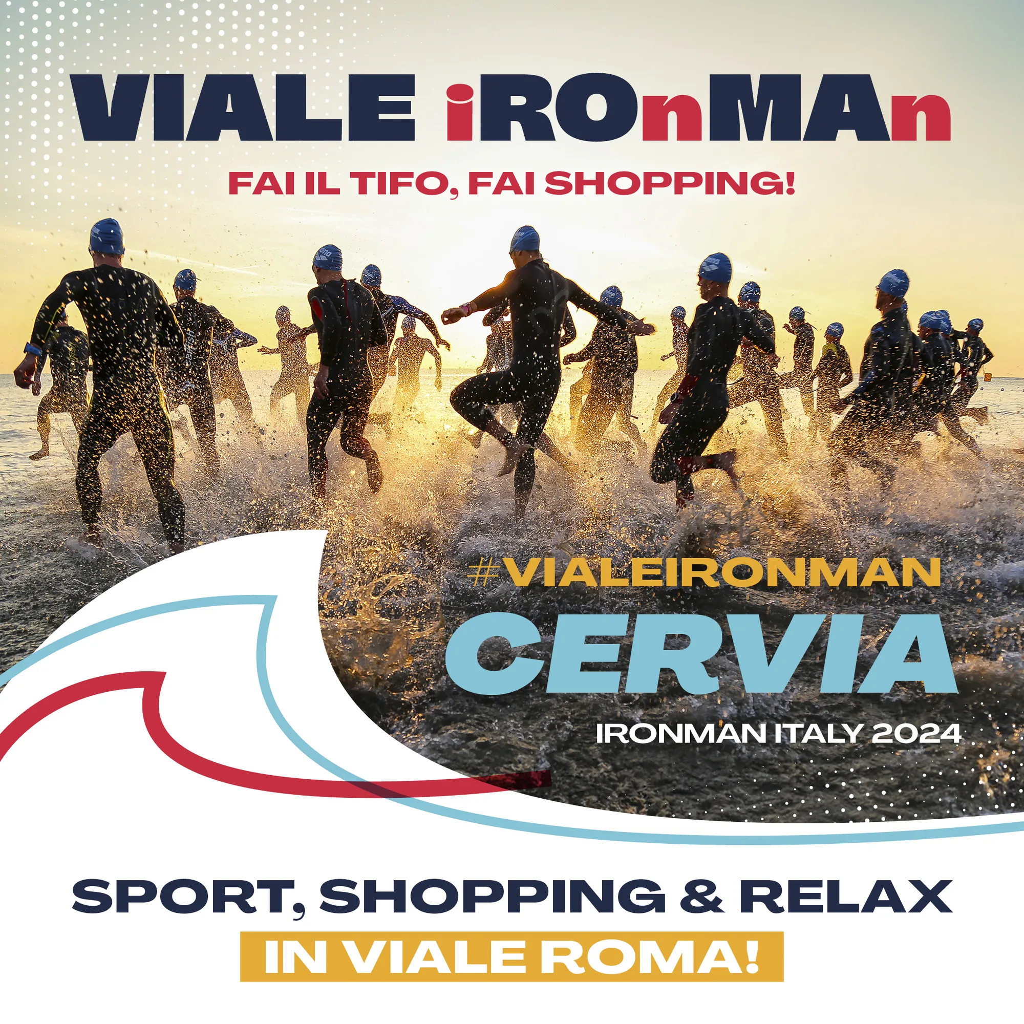 Consorzio Cervia Centro — Viale Ironman: evento sportivo, 2000×2000 PX