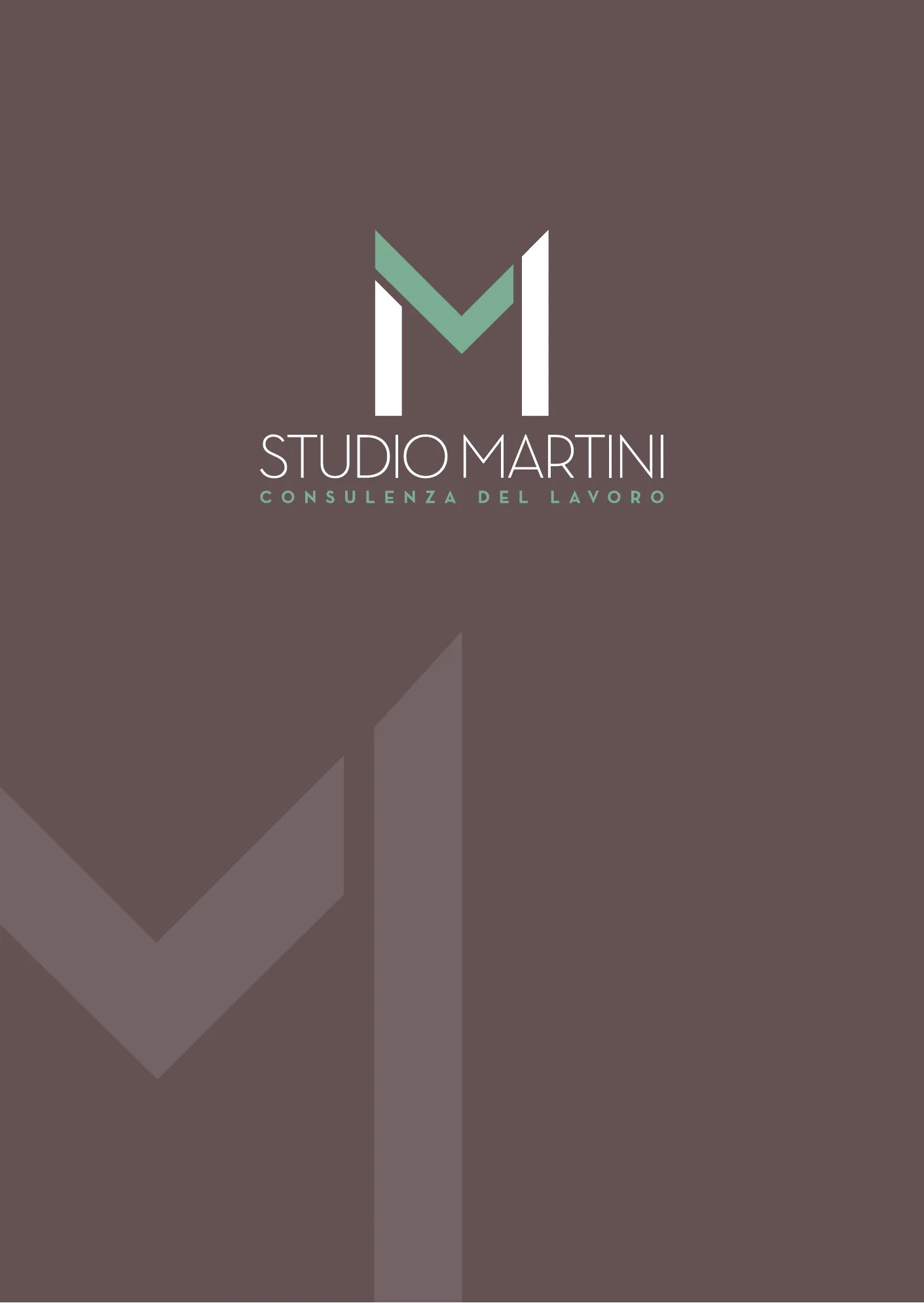 Studio Martini — Consulenza del lavoro — La M come struttura: tavola 1 di 8, A4