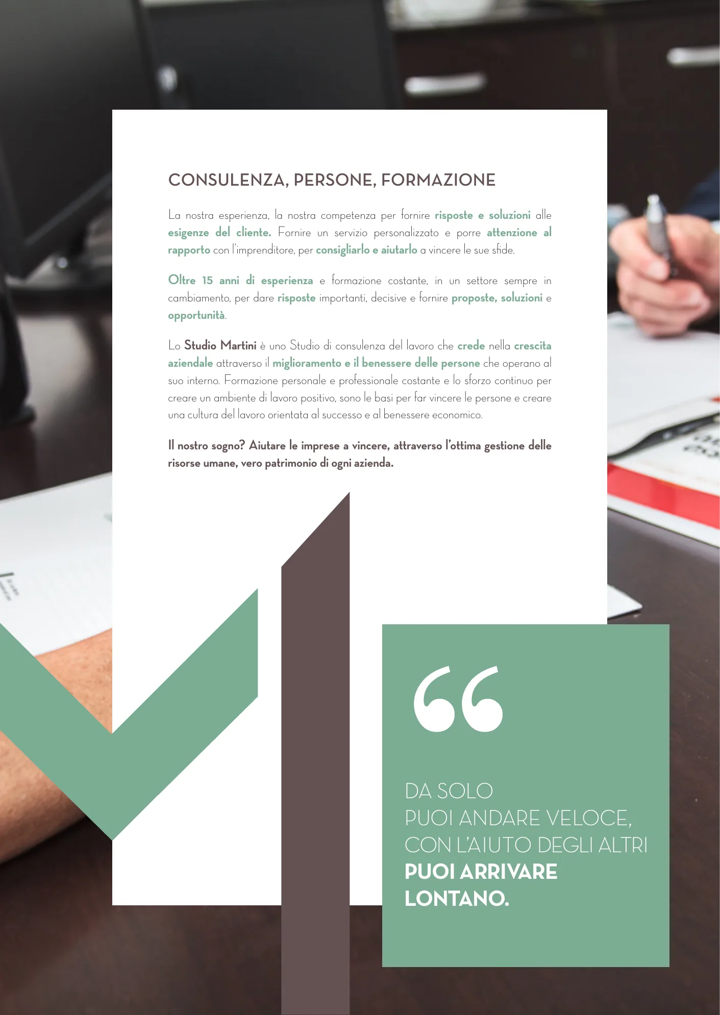 Studio Martini — Consulenza del lavoro — La M come struttura: tavola 2 di 8, A4